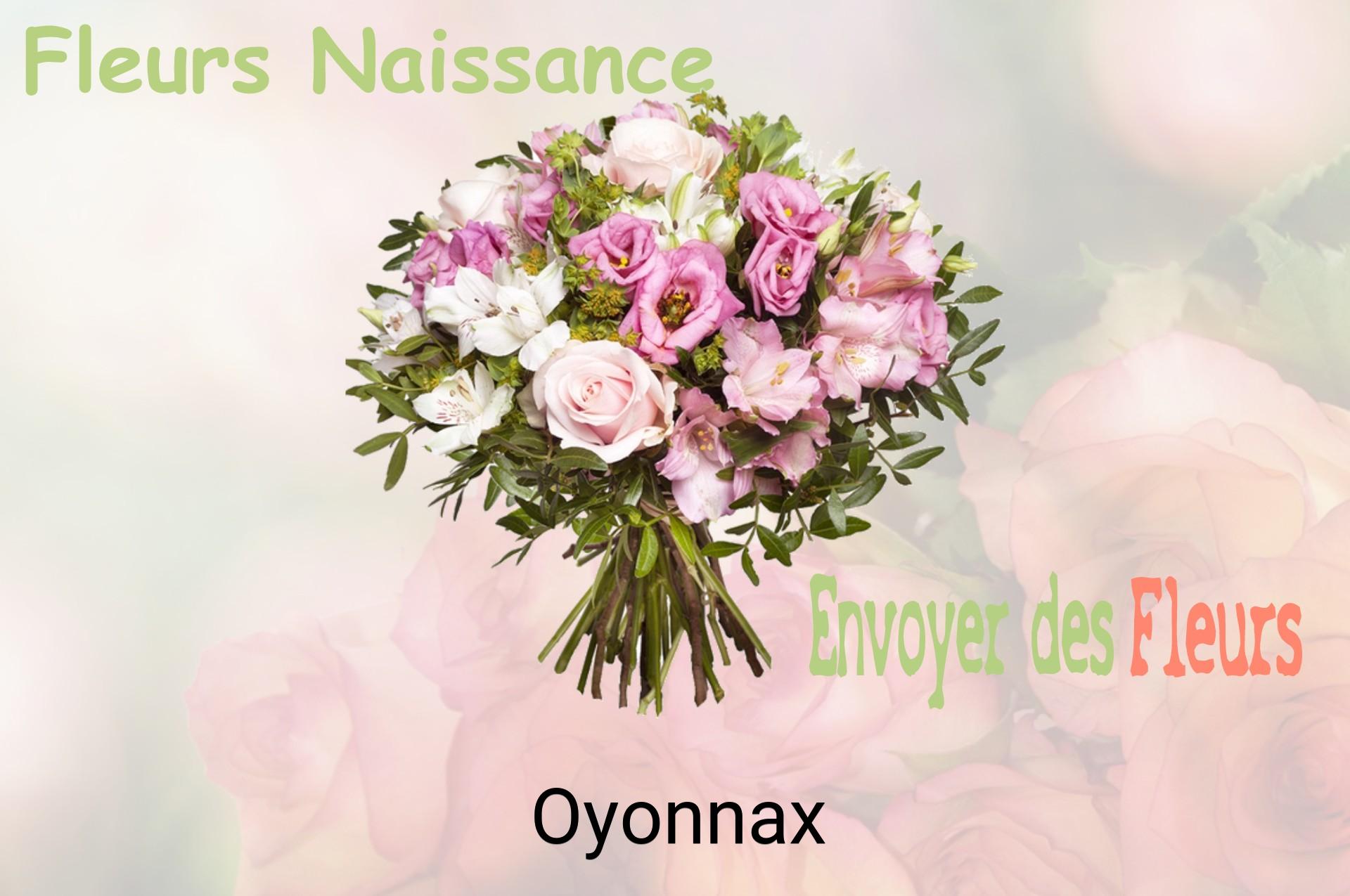 Bouquet de fleurs de naissance livré à Oyonnax